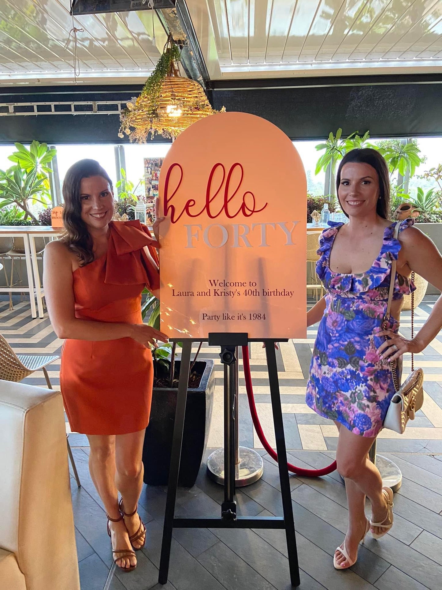Hello birthday event sign