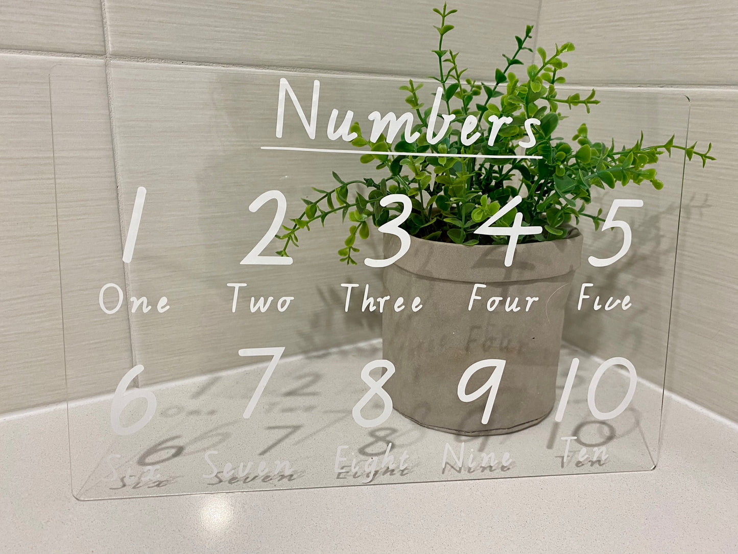 Number Tracing Board