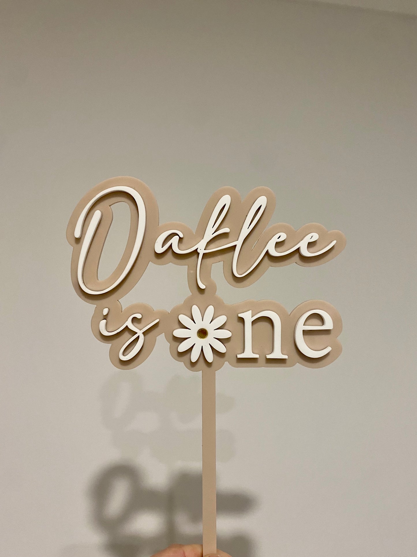 Daisy one cake topper