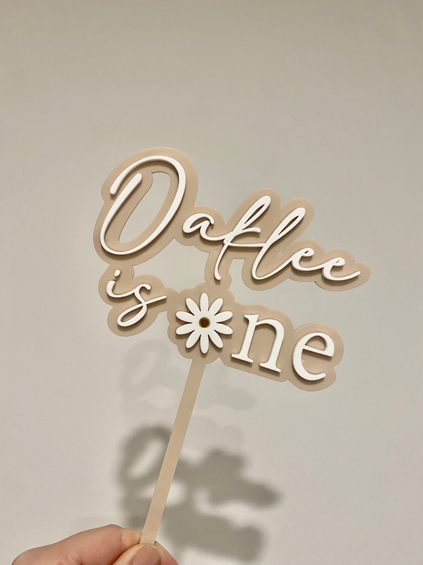 Daisy one cake topper