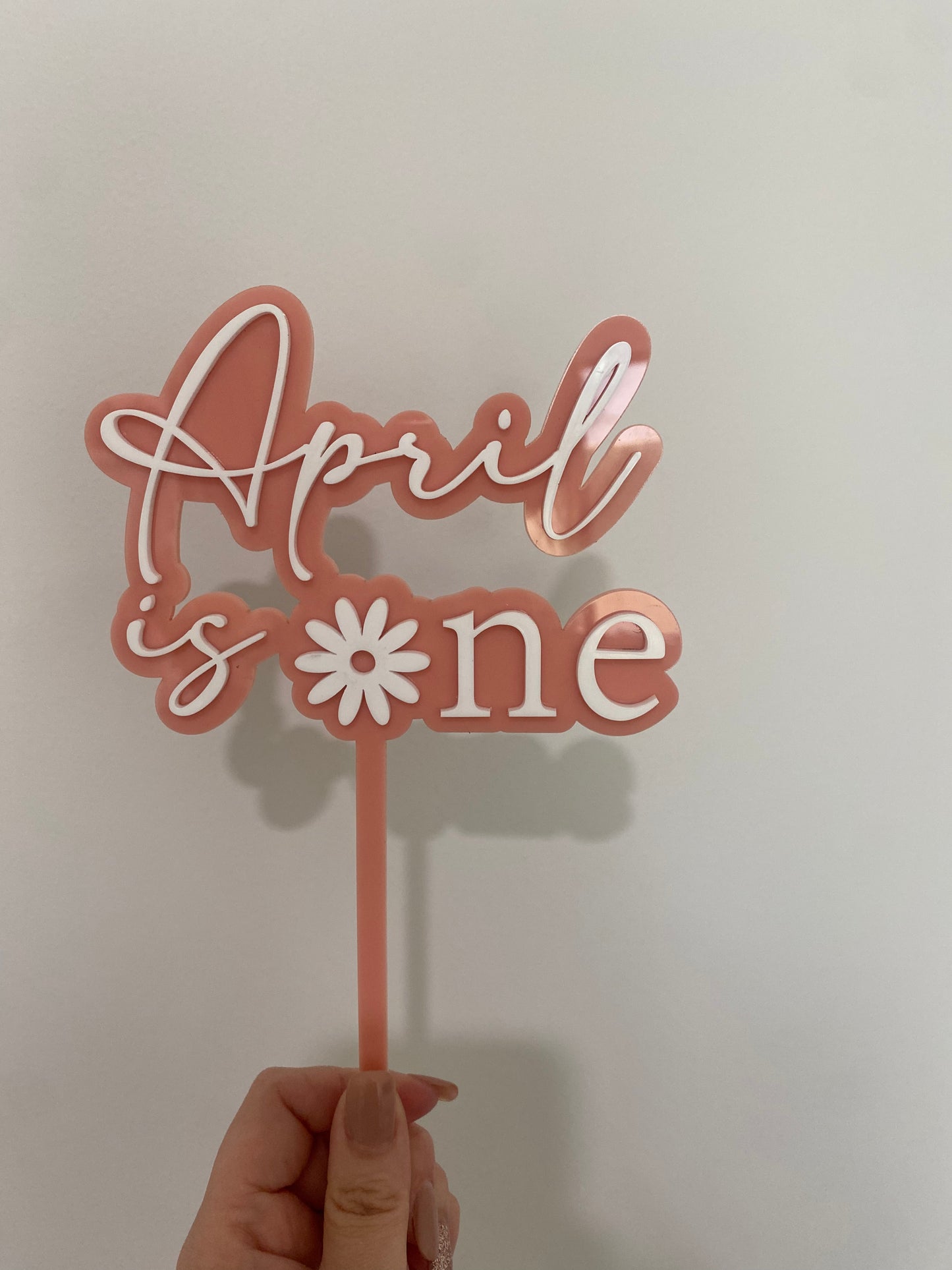 Daisy one cake topper