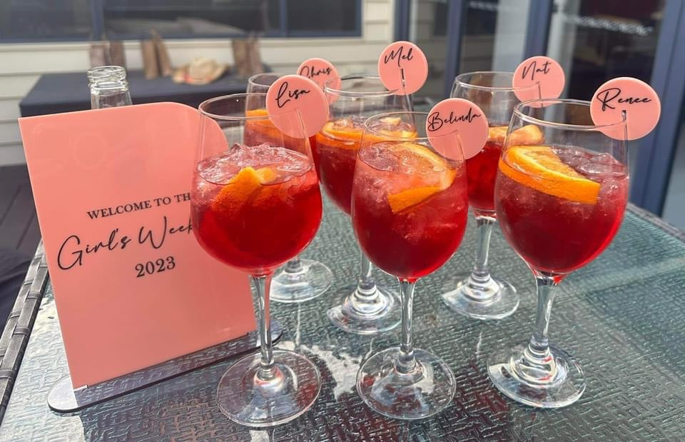 Drink name tag - round
