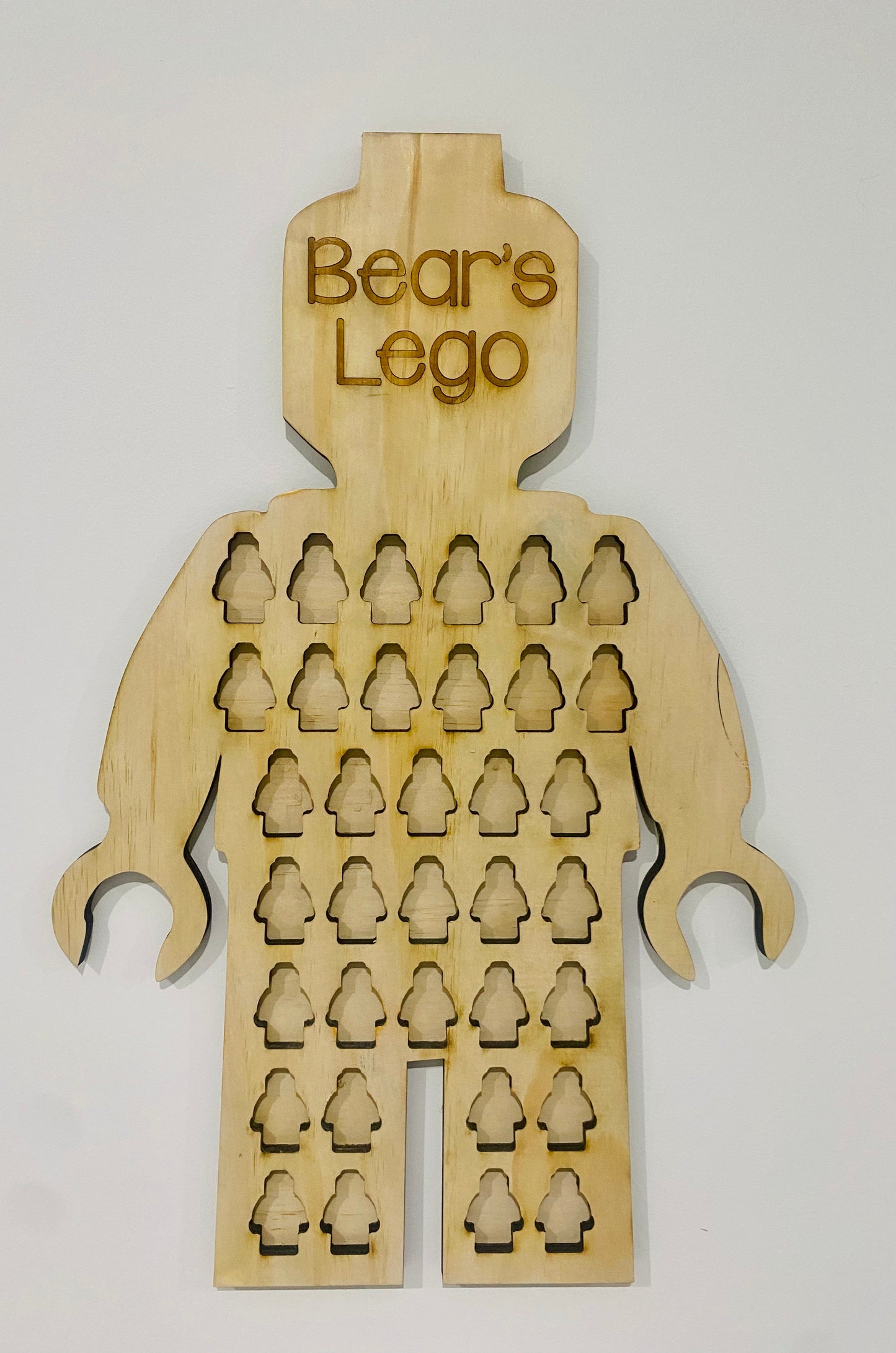 Lego character figurine holder