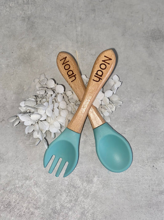Personalised baby cutlery set
