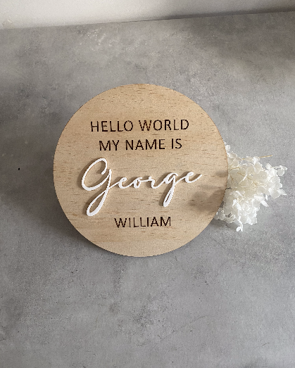 Birth name announcement